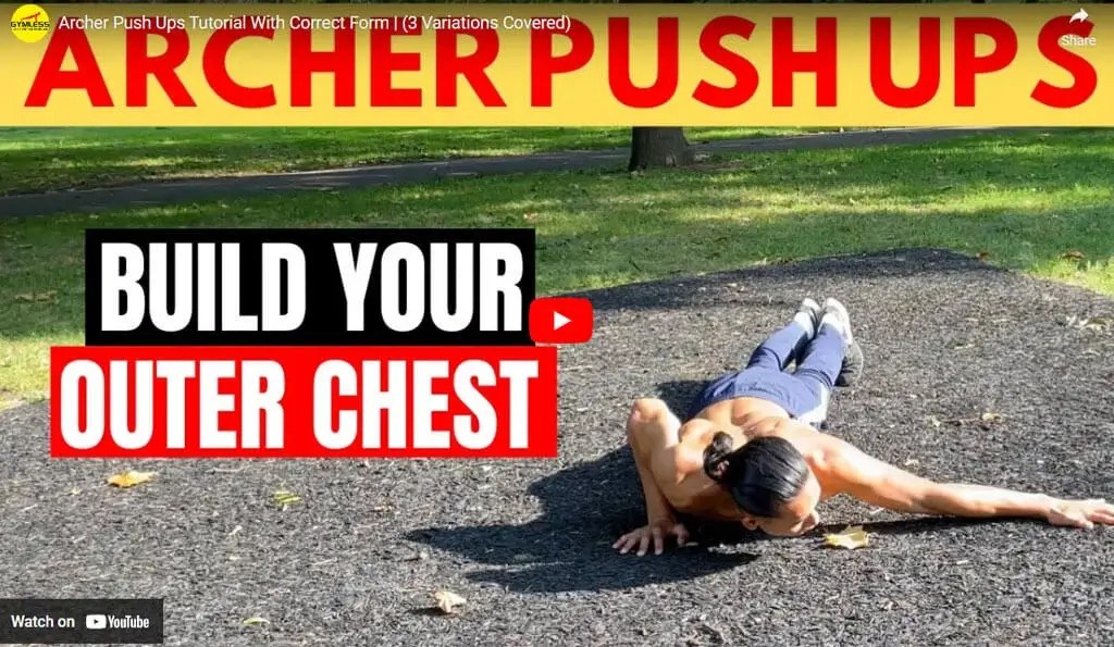 Archer Push Ups How to do archer push ups Gymless