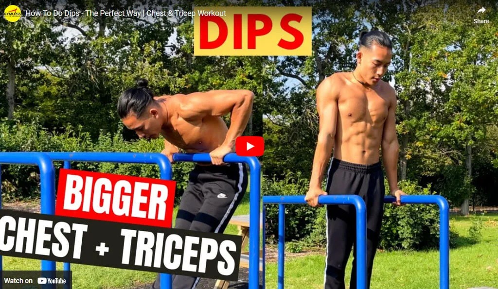 Tricep Dips How to do Dips Gymless