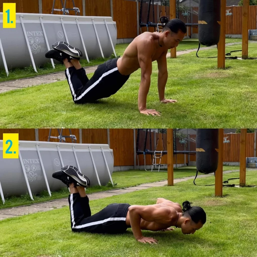 Knee Push Ups How to do Knee Push ups Gymless