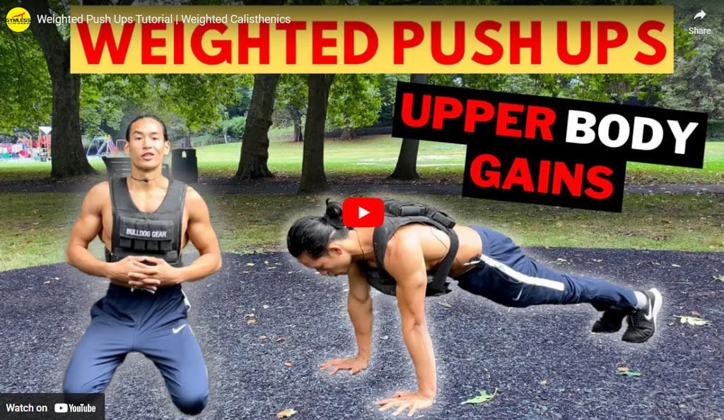 Weighted Push Ups How to do Weighted Push Ups Gymless