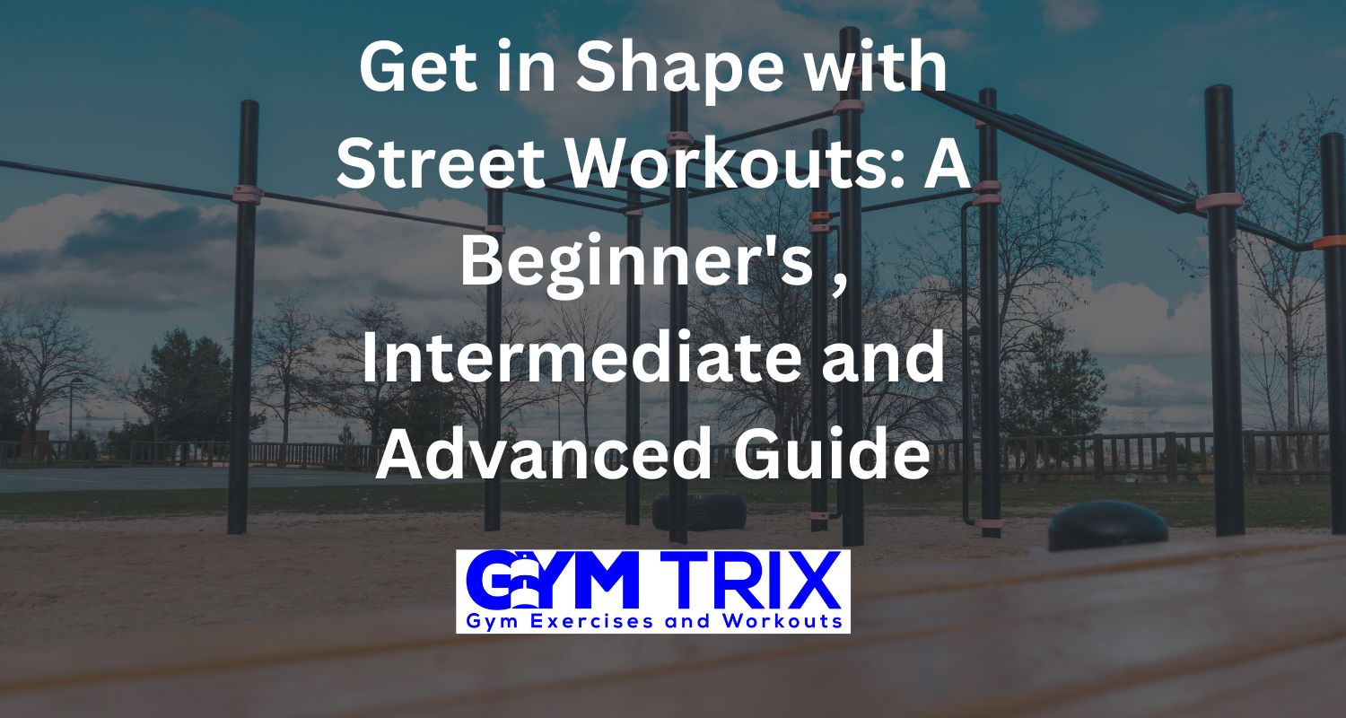 Get in Shape with Street Workouts A Beginner's , Intermediate and