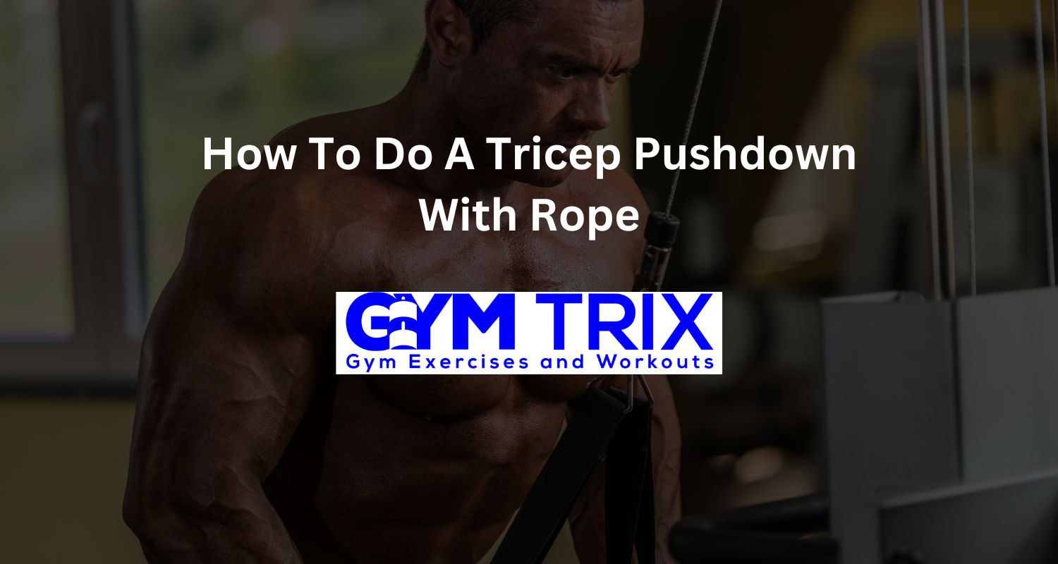 How To Do A Tricep Pushdown With Rope Benefits, Proper Form, And Tips