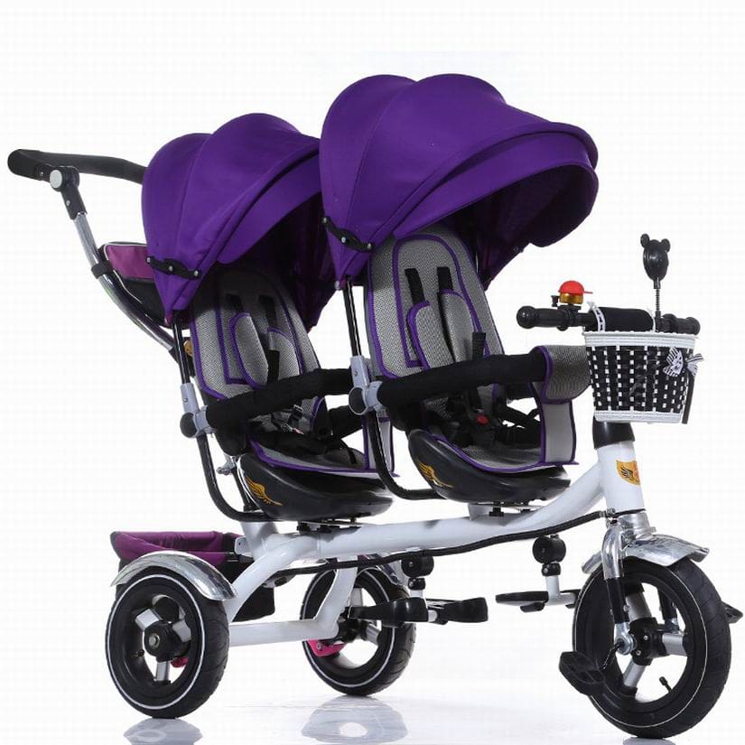 Double Seat Tricycle Bike for Twins Child GYOBY TOYS