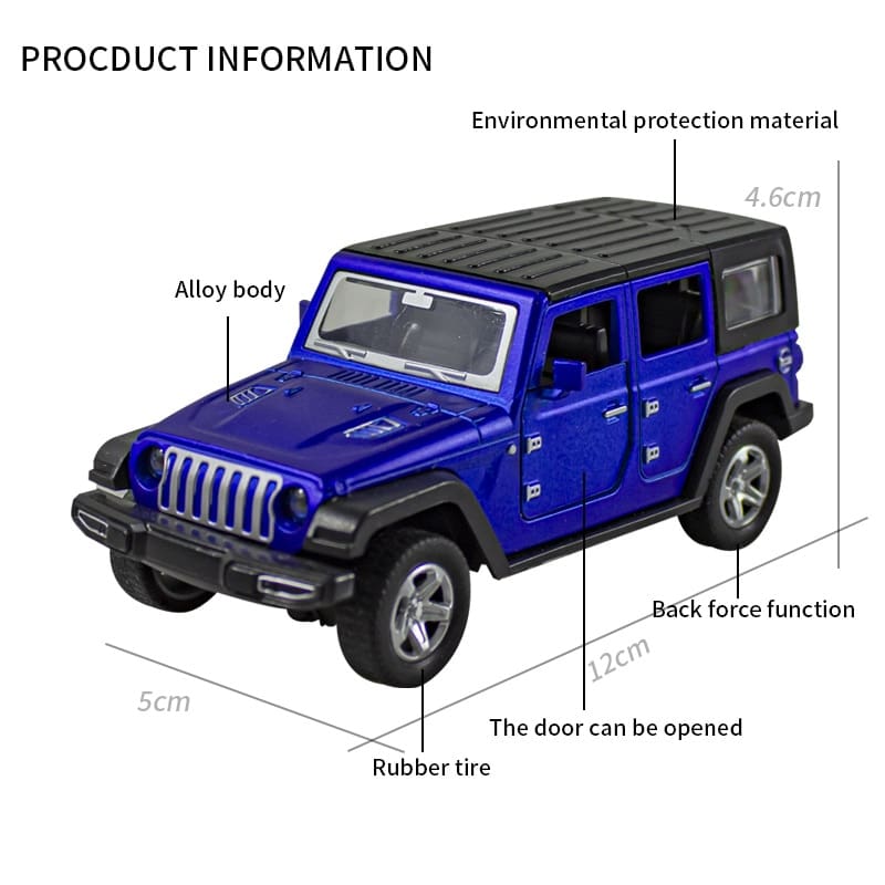 136 JEEPS Alloy Car Model Toys for Kids GYOBY® TOYS