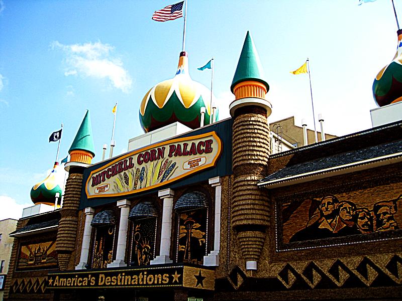 The GypsyNesters Prairie Palace Constructed of Corn in South Dakota