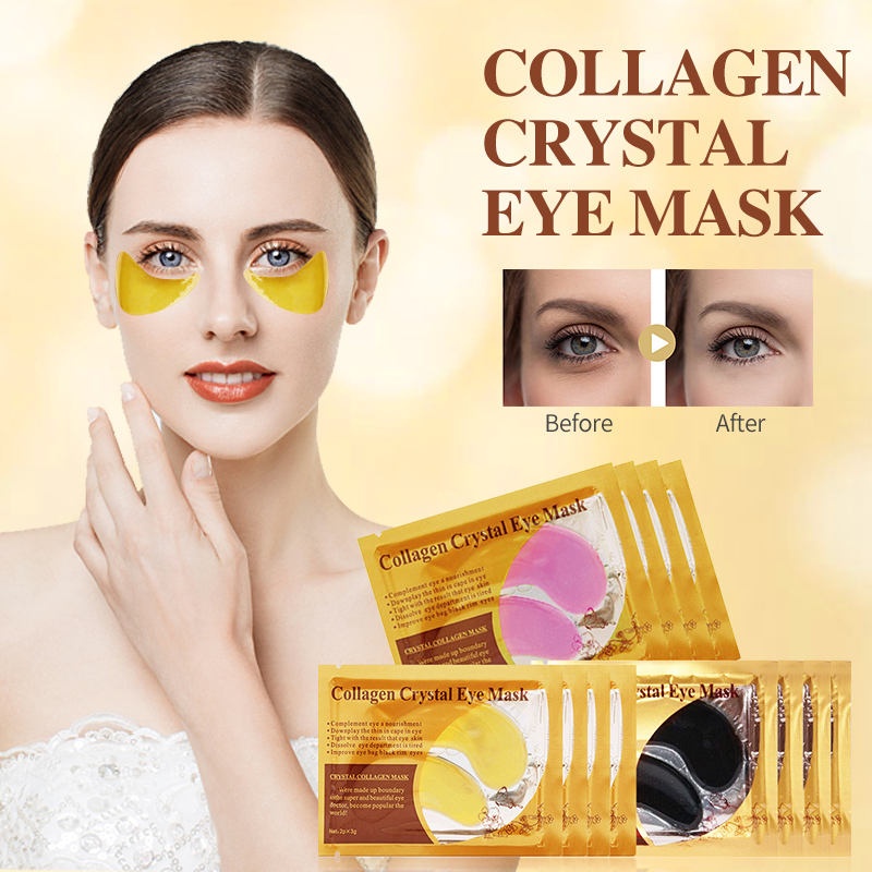 Private Label Crystal Collagen Eye Mask OEM hydrogel Crystal Gel Under