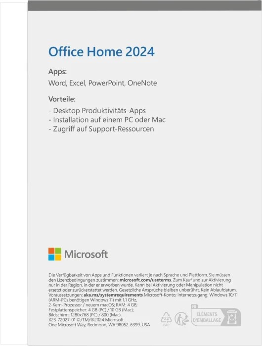 Microsoft Office 2024 Home, PKC (polnisch) ab € 129,65 (2024