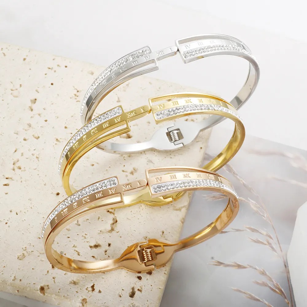 Elegant Stainless Steel Bangle Collection Durable & Timeless
