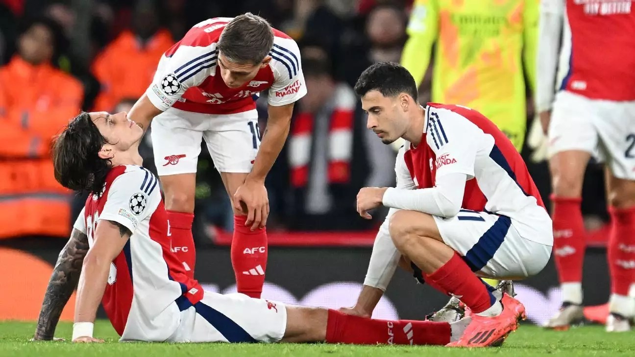 Arsenal’s Injury Concerns and Tactical Adjustments Ahead of Key Clash with Liverpool