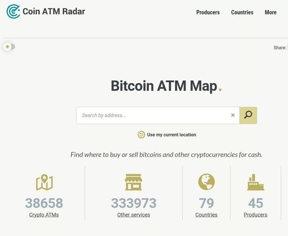 Bitcoin ATM Radar Hyperbitcoinization