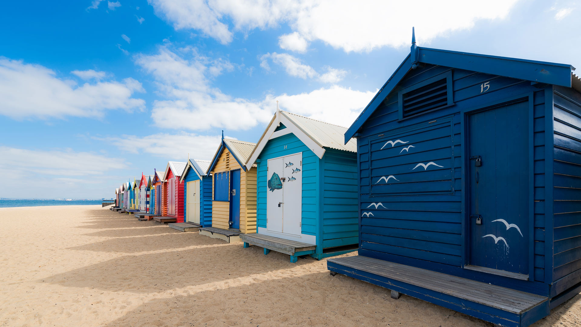 Bing image Bathing boxes at Brighton Beach, Australia Bing Wallpaper