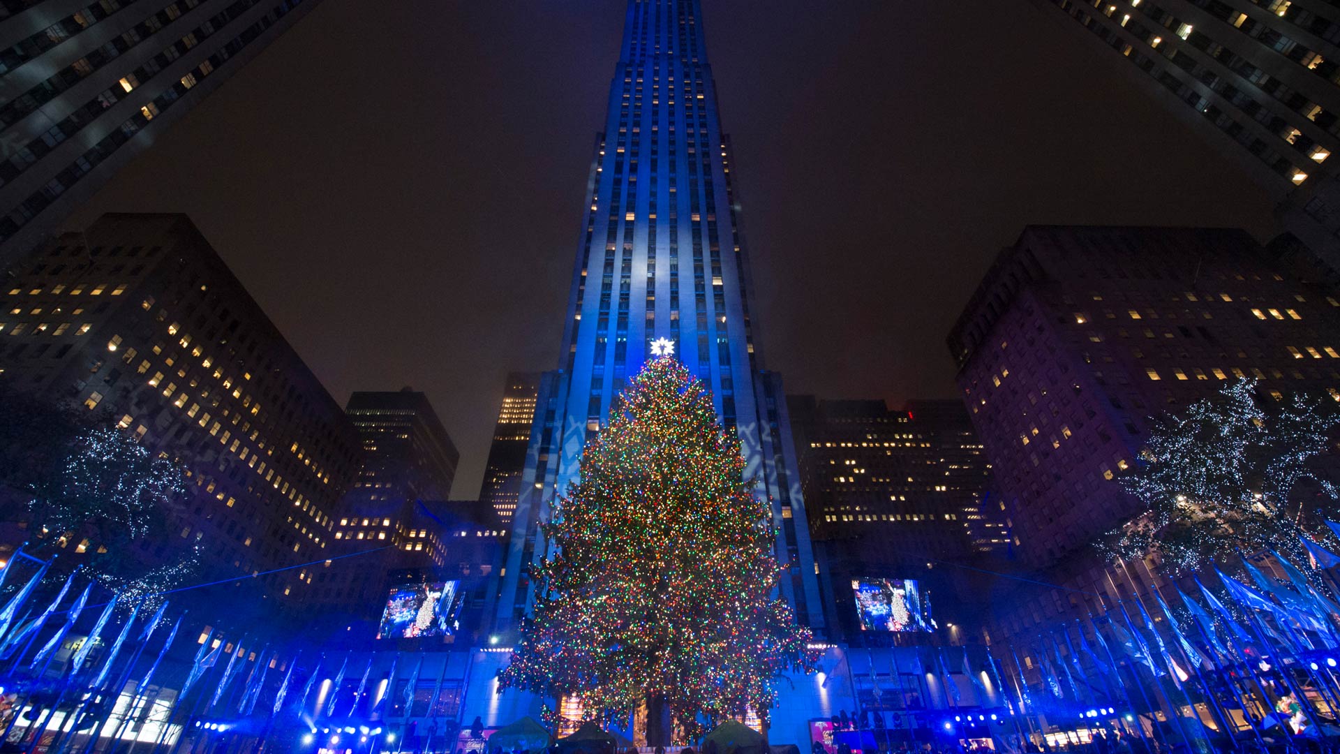Bing image Rockefeller Center Christmas tree lighting Bing Wallpaper