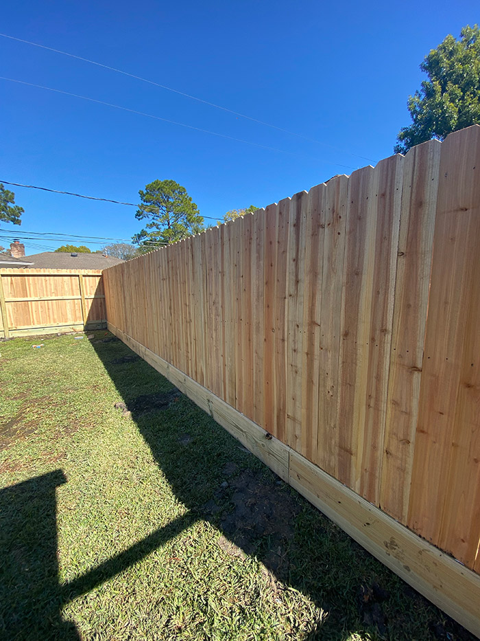 Before & After Custom Wood Fences Houston, Texas