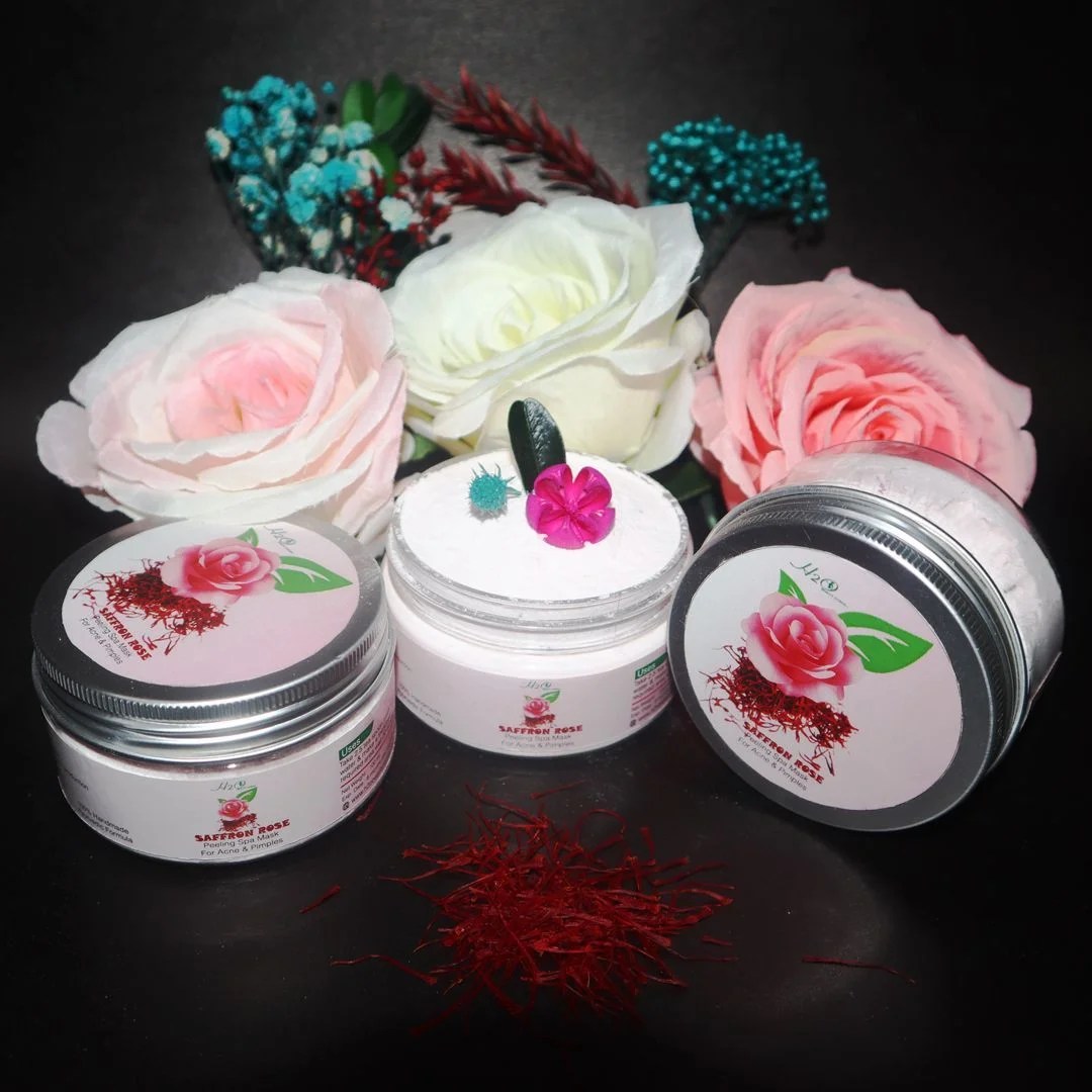 Saffron Rose (Peeling Spa Mask) For Acne & Pimples h2obeautystudio