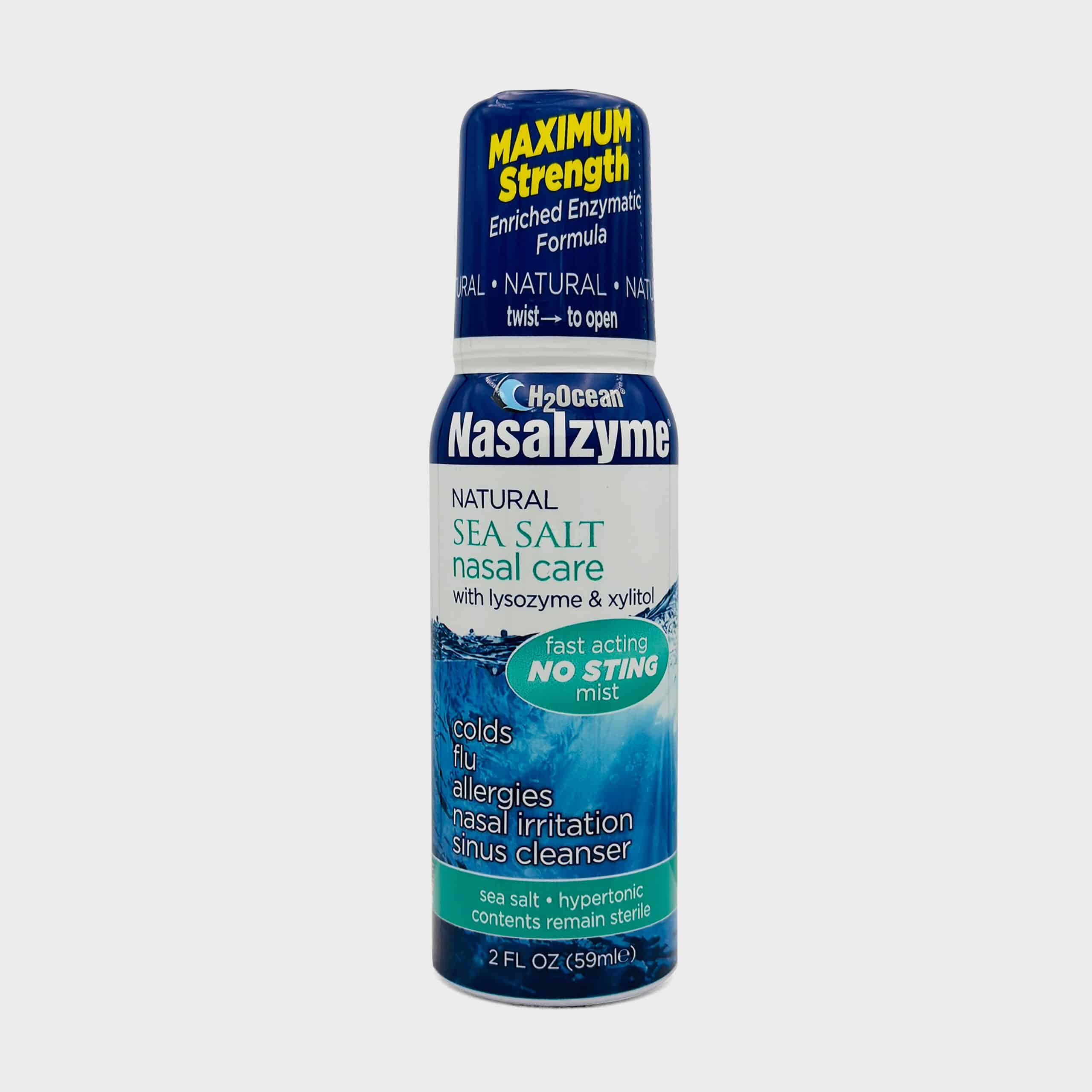 Nasalzyme Max Sea Salt Nasal Spray, 2oz H2Ocean®