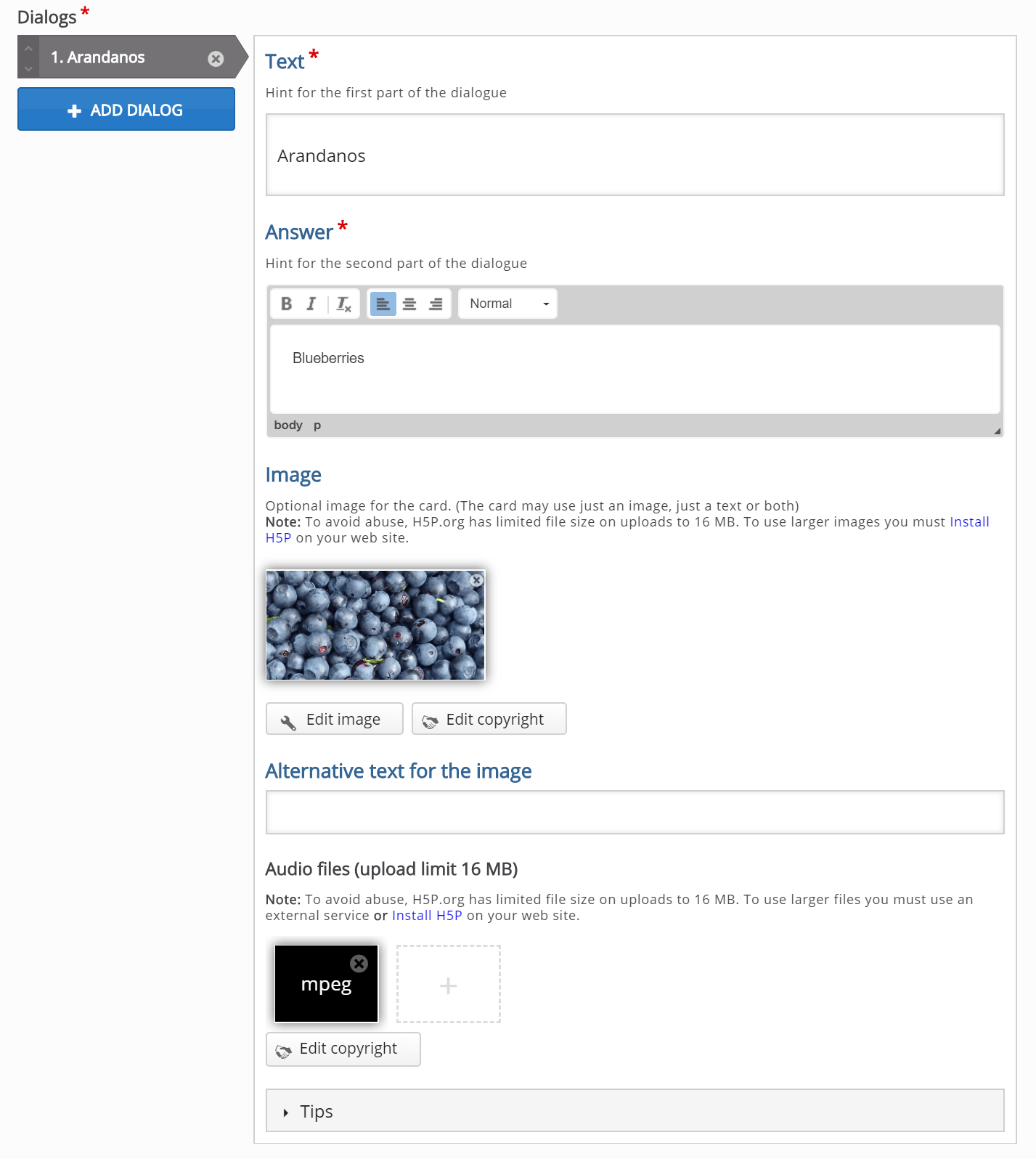 Dialog Cards Tutorial H5P