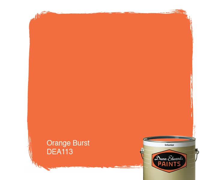 Orange Burst Paint Color DEA113 DunnEdwards Paints