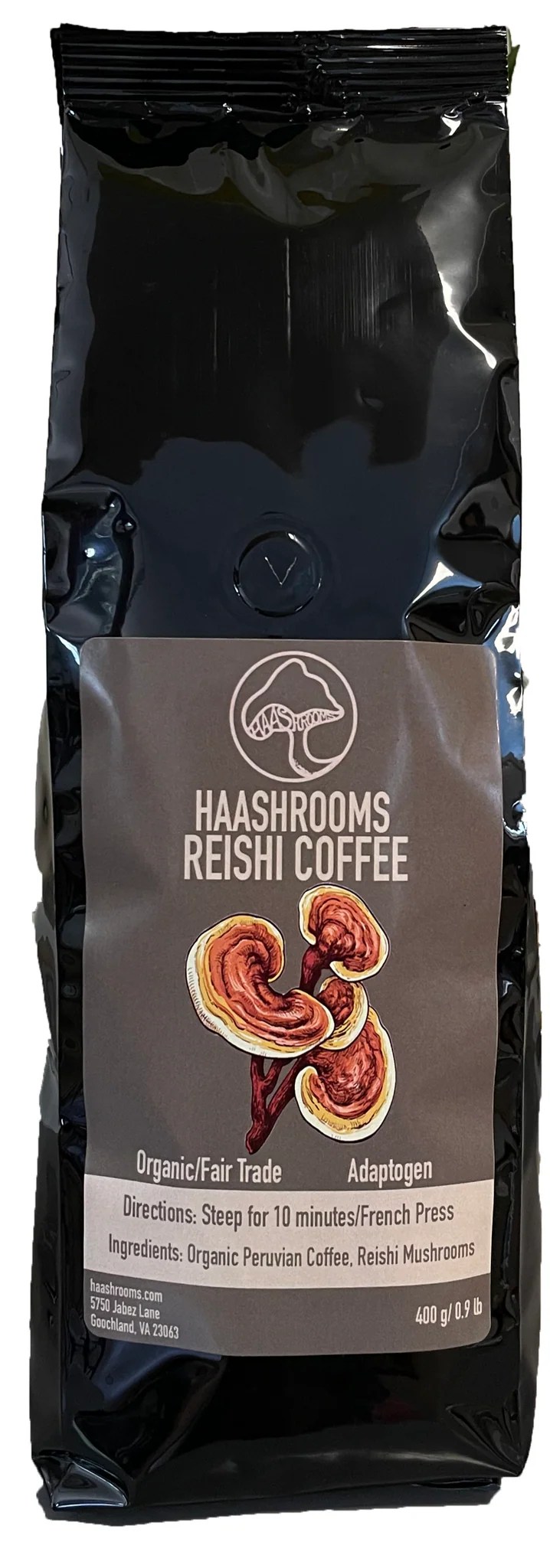 Organic Reishi Mushroom Coffee (Adaptogen) HaaShrooms