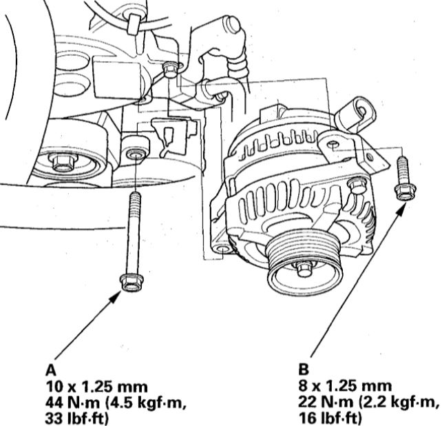 2001 Acura Mdx Alternator Bracket