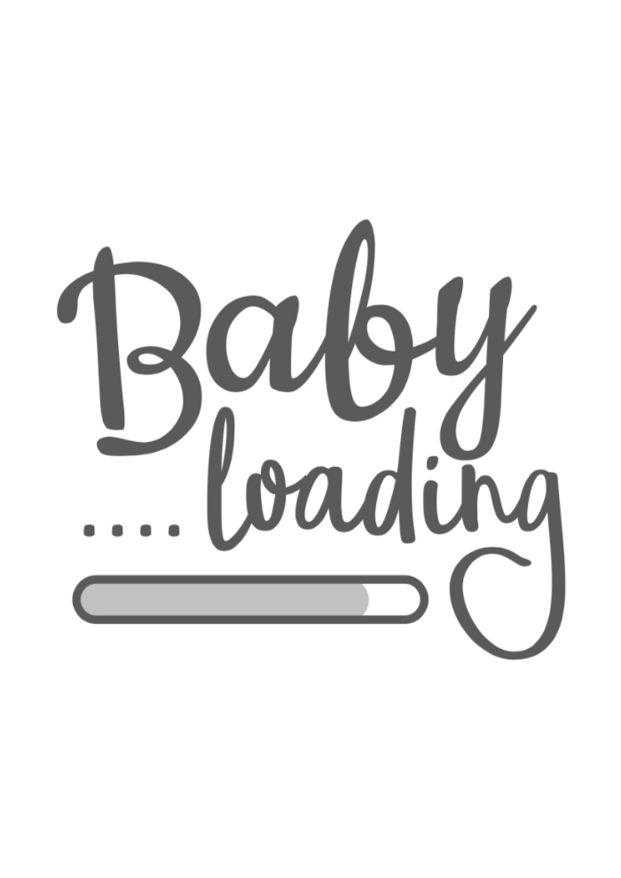 New Baby Greeting Card Baby Loading Grey Habeebee Designs