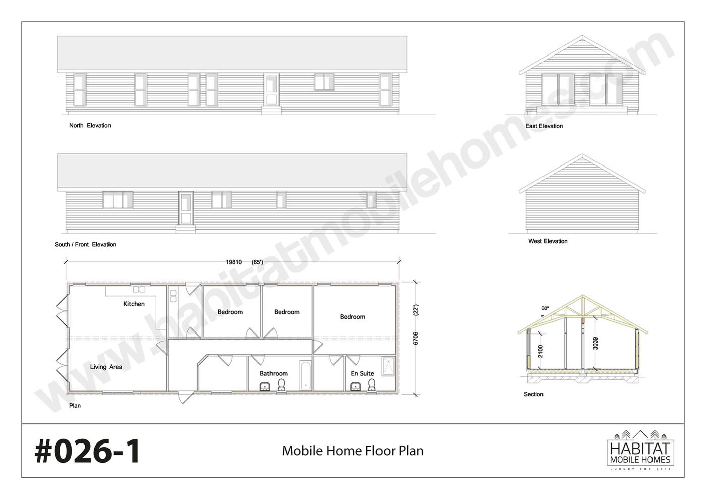 Example Prices Mobile Home Plan 0261 Habitat Mobile Homes Ltd