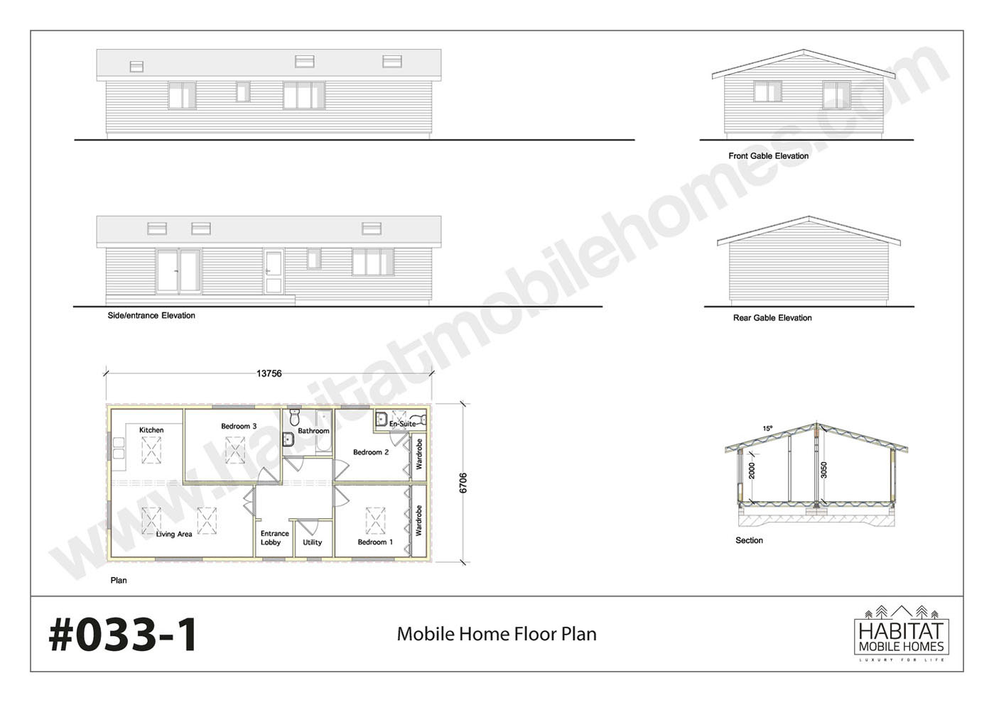 Example Prices Mobile Home Plan 0331 Habitat Mobile Homes Ltd