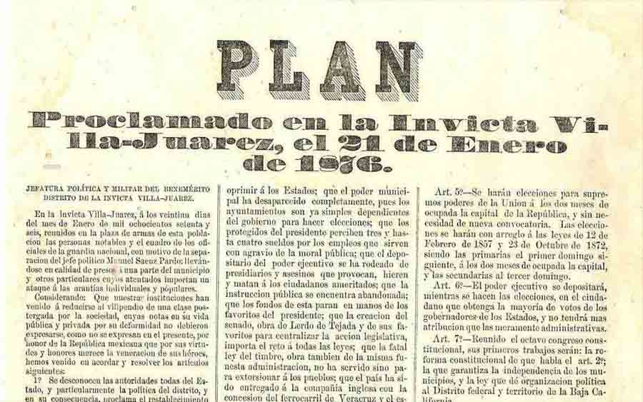Plan de tuxtepec En qué consiste, objetivos, puntos