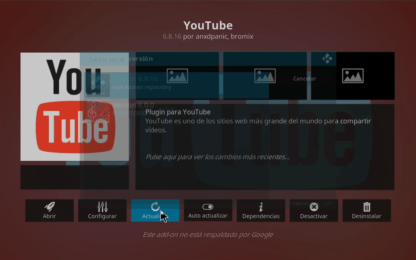 Error de tráilers en Kodi Hablemos de informática