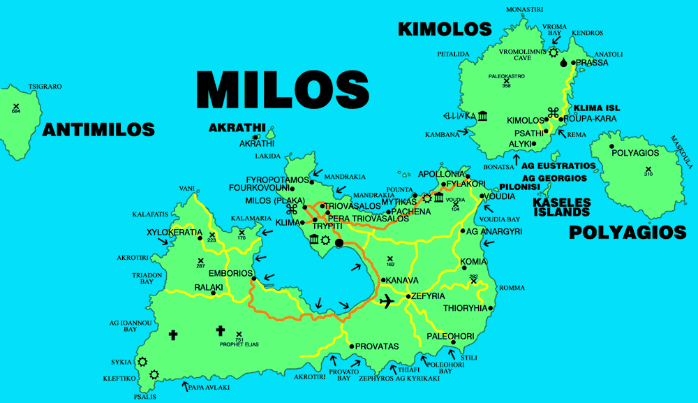 Isla Milo ¿Cómo llegar?, mapa, playas y mucho más