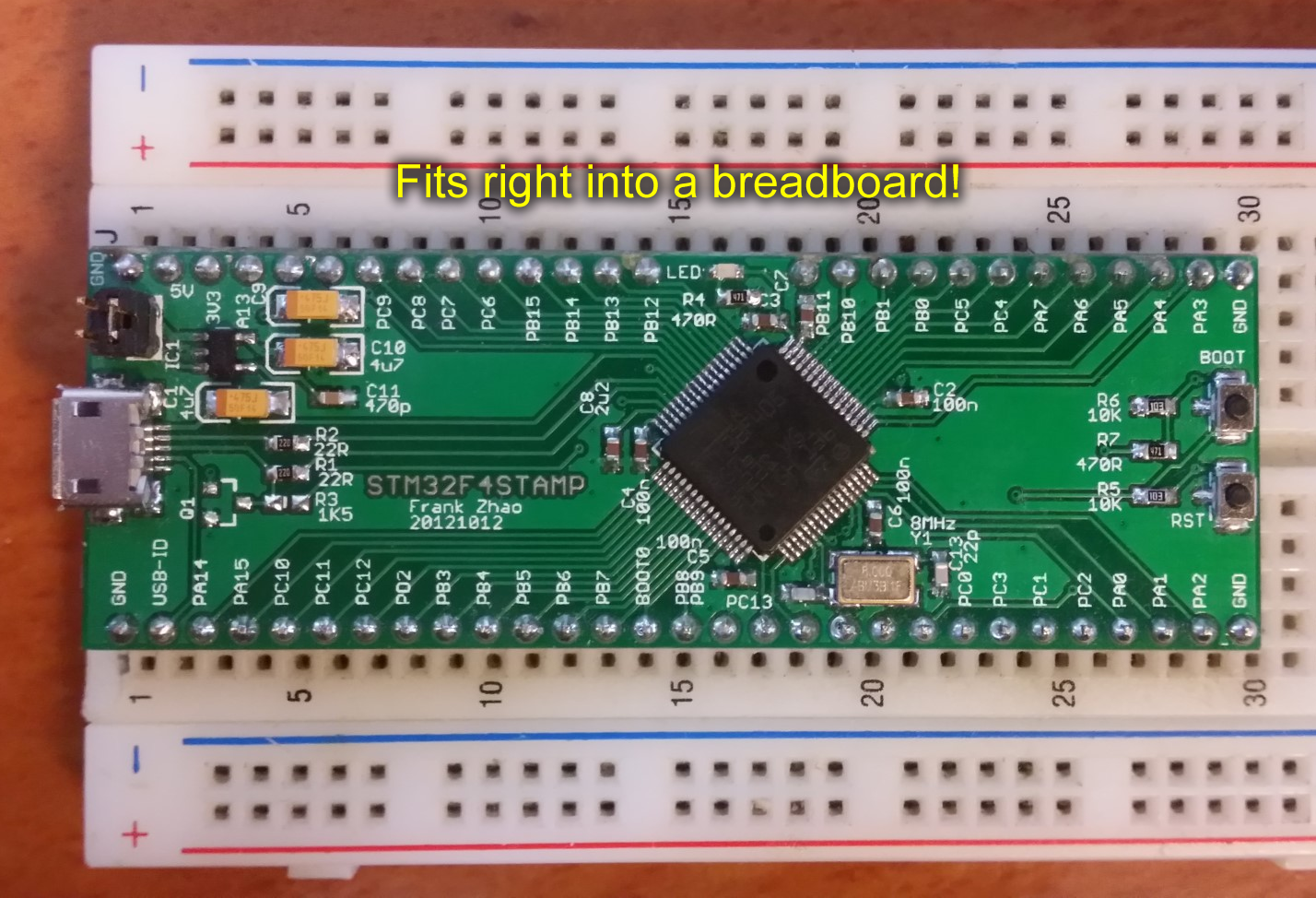 Breadboard Friendly ARM Board Based On STM32F4 Hackaday
