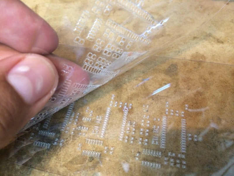 How To Laser Cut Mylar Solder Stencils Hackaday