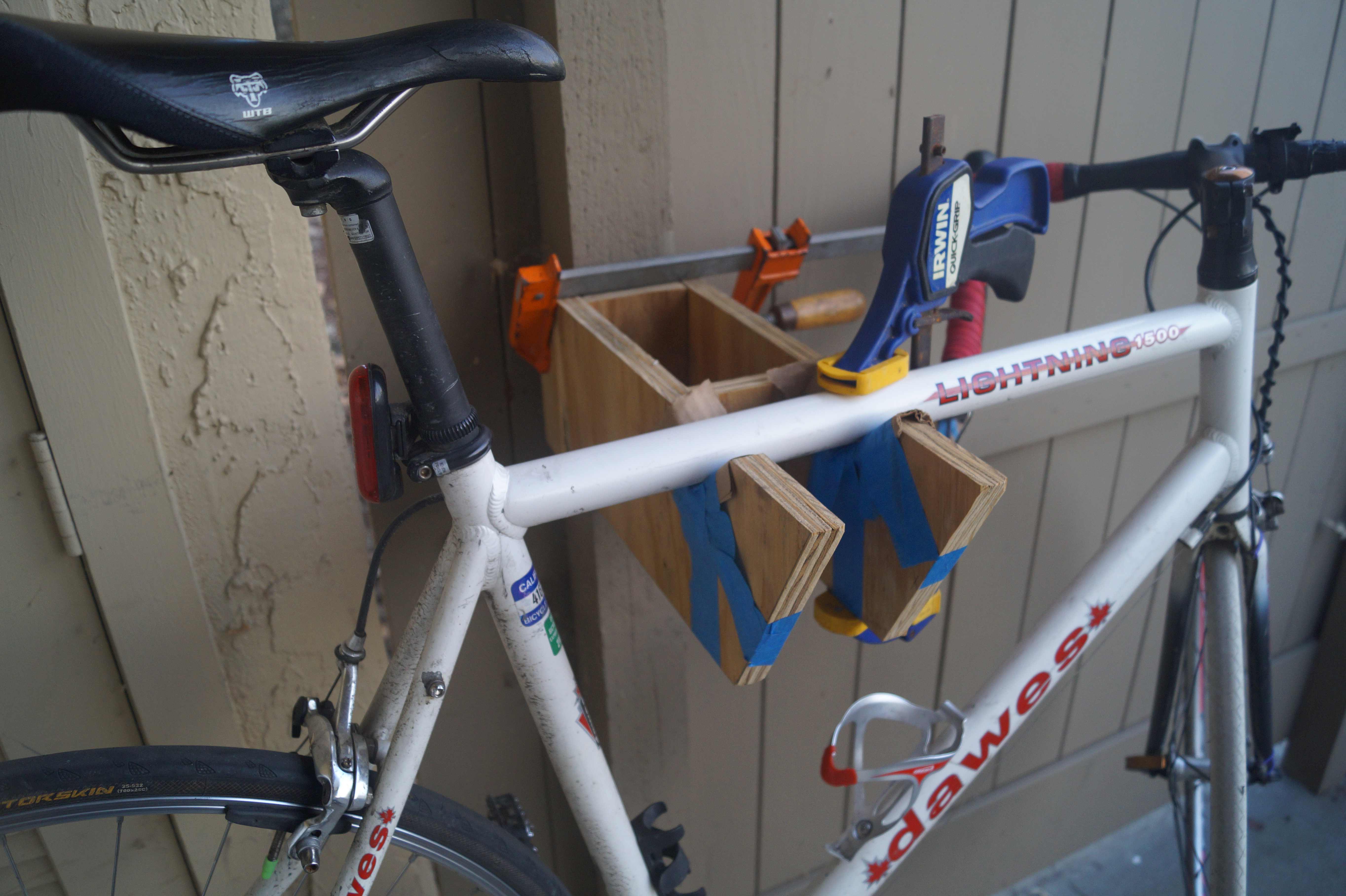 Dirt Cheap Plywood Bike Holder Hackaday
