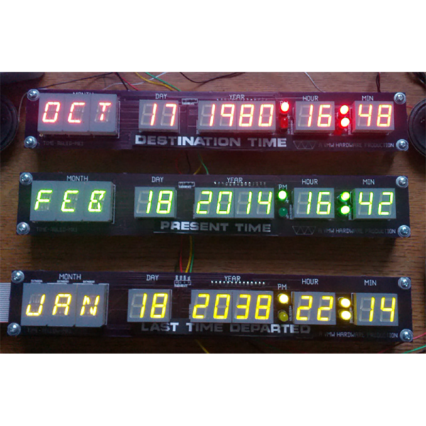 Raspberry PiPowered Back To The Future Time Circuits Hackaday