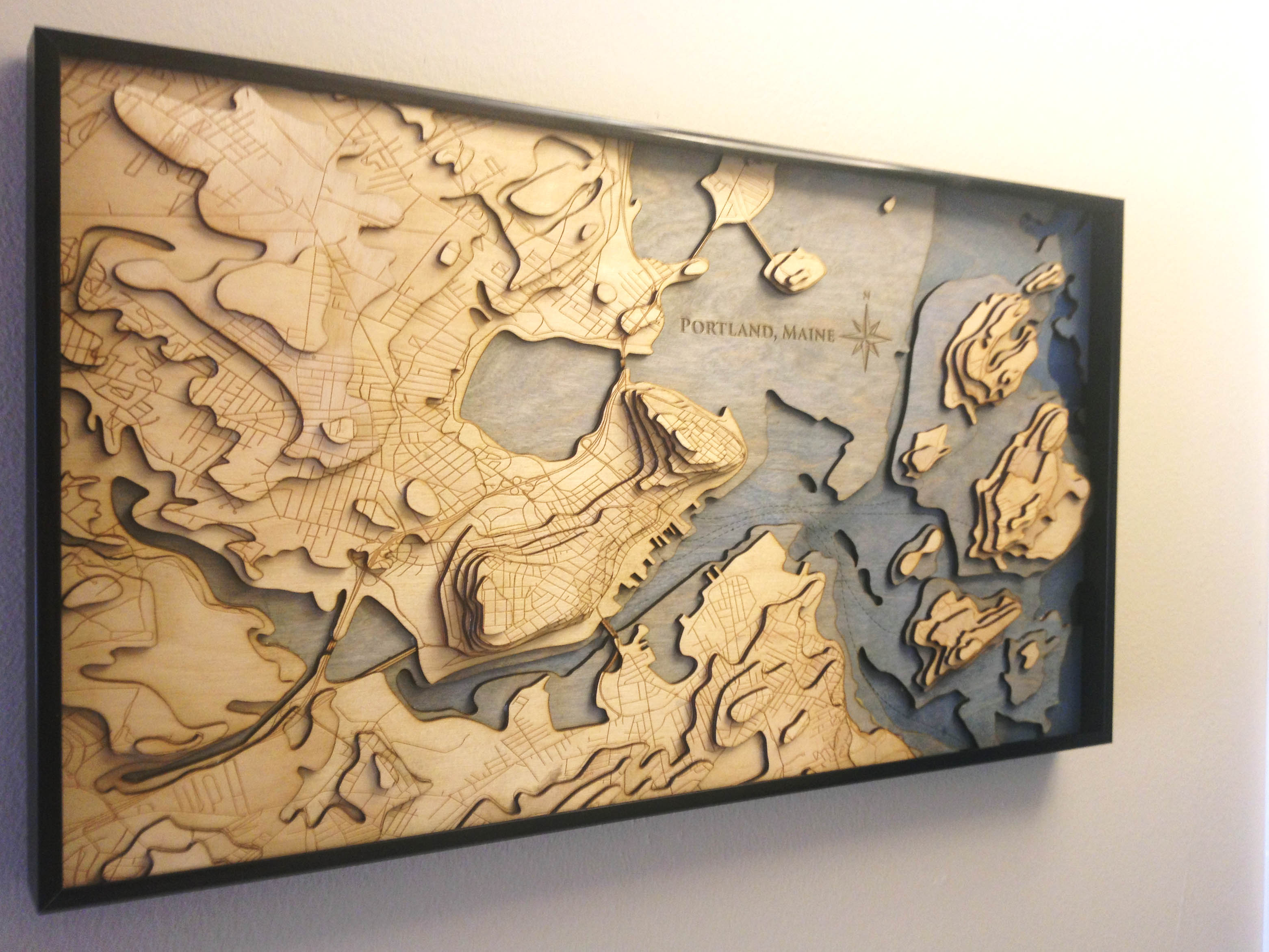 Laser Cut Map Taken To The Next Level Hackaday