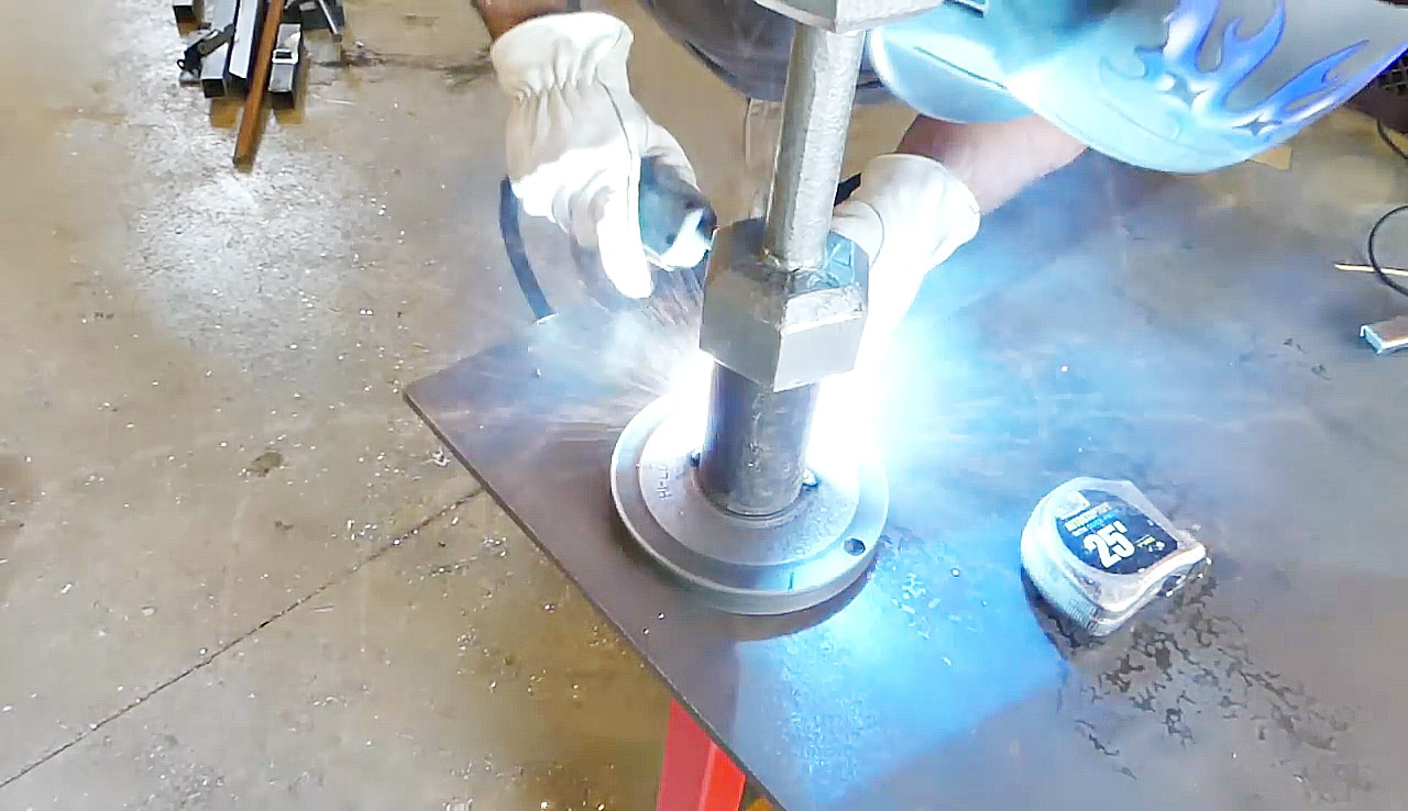 Beltgrinderflywheelwelding Hackaday