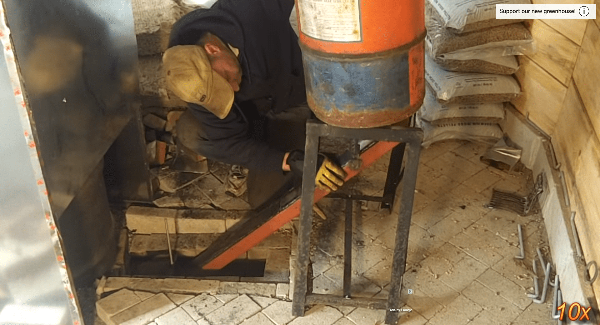 DIY Rocket Mass Heater Build Log For Commercial Greenhouse Hackaday