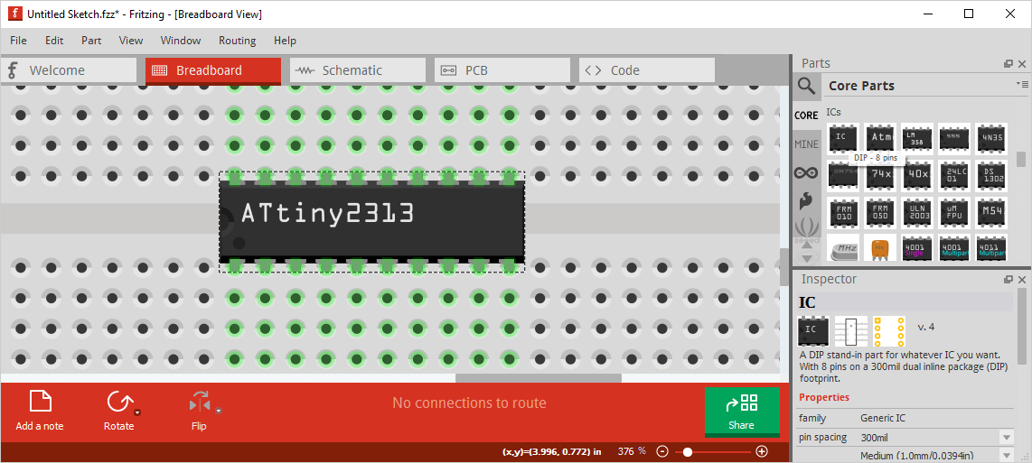 Creating A PCB In Everything Creating A Custom Part In Fritzing Hackaday