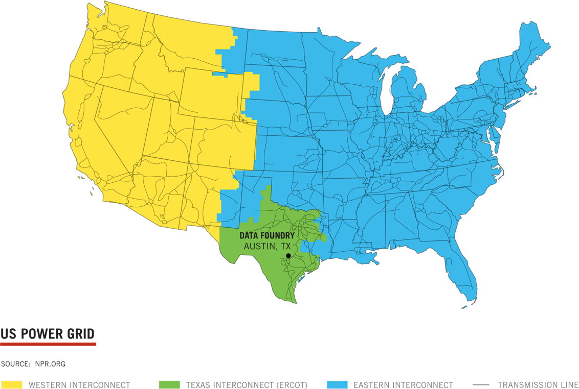 Ercot Electric Grid Map