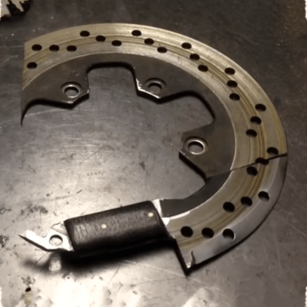 Knives Hewn From Brake Discs Past Hackaday