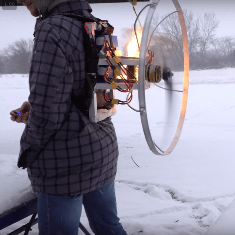 Propeller Backpack For Lazy Skiers Hackaday