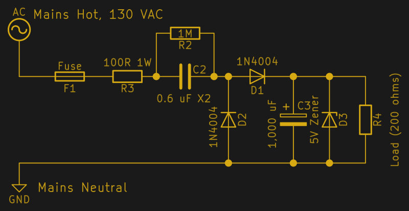 The Shocking Truth About Transformerless Power Supplies | Hackaday