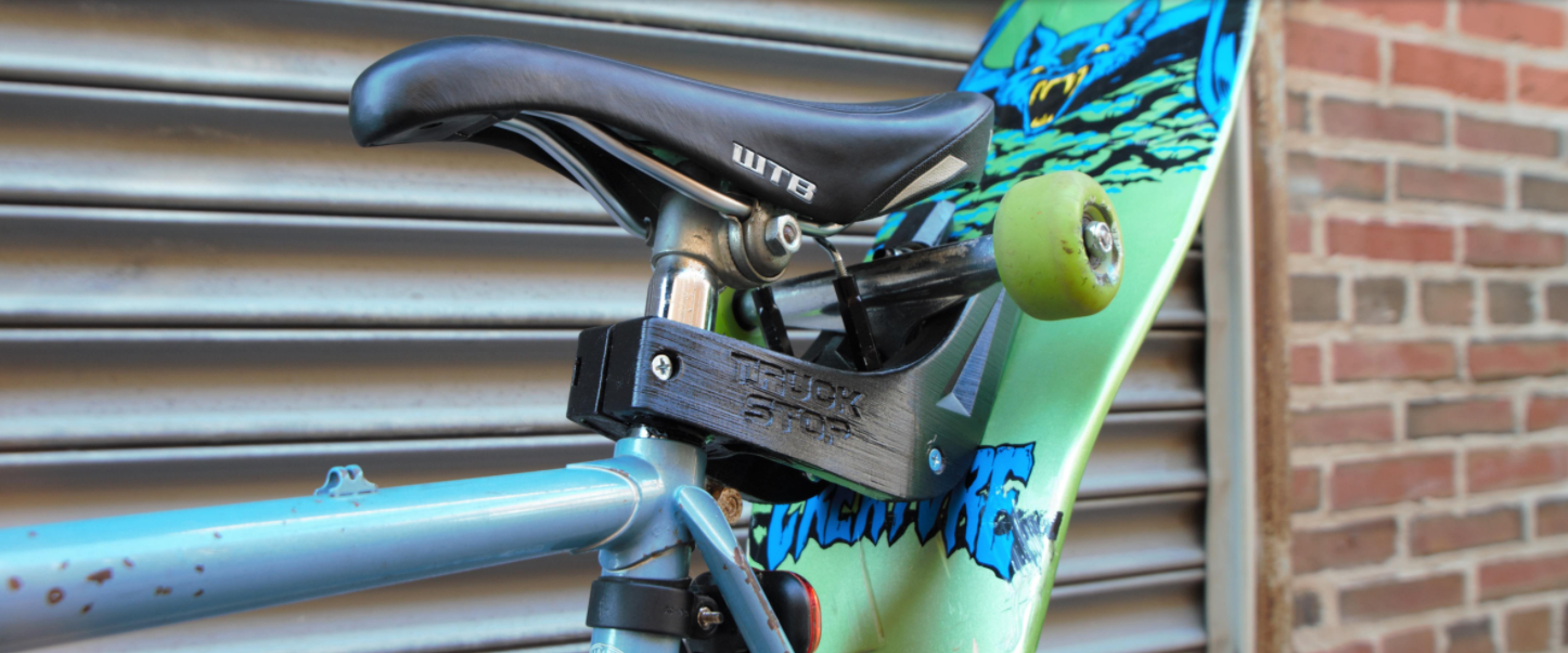 3D Printed Skateboard Mount For Bikes Hackaday