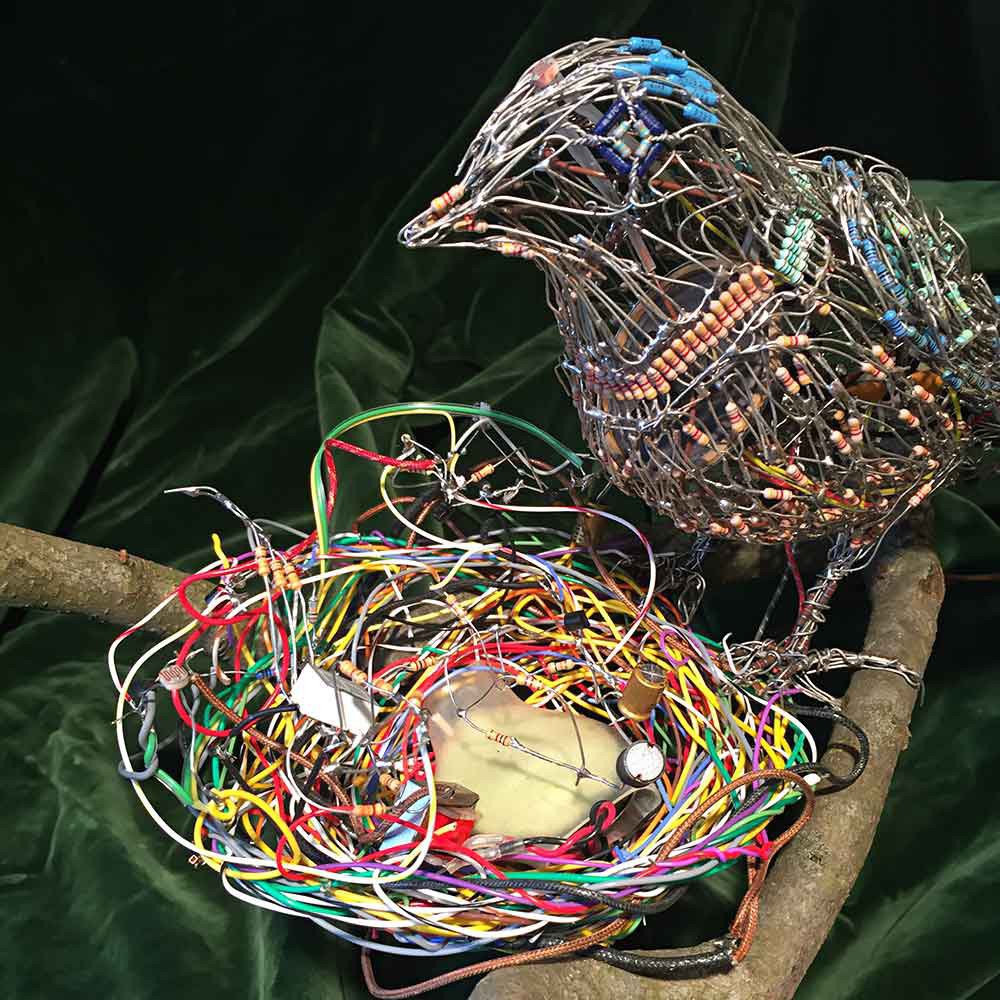 Electronicsculpturebirdfinished Hackaday