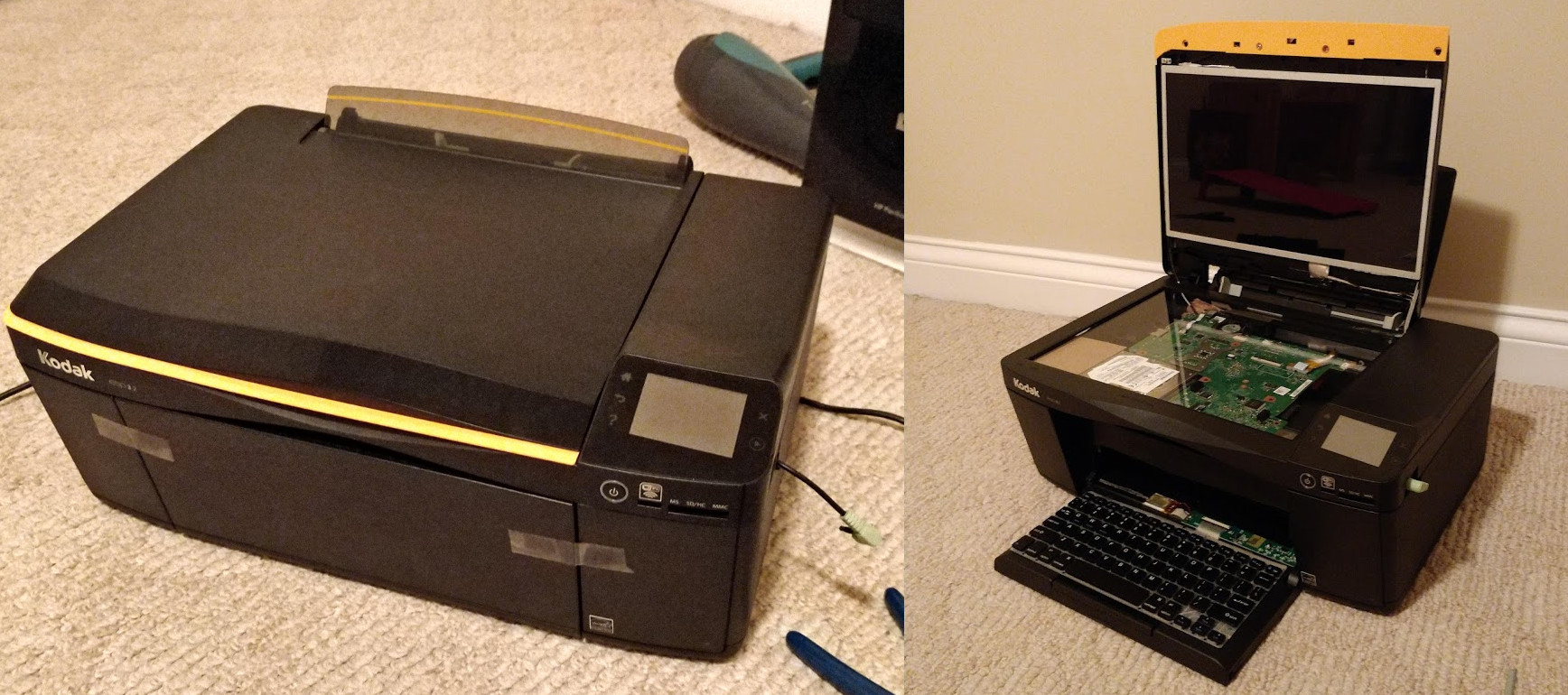 Comprinter Hides A Laptop Inside A Printer Hackaday