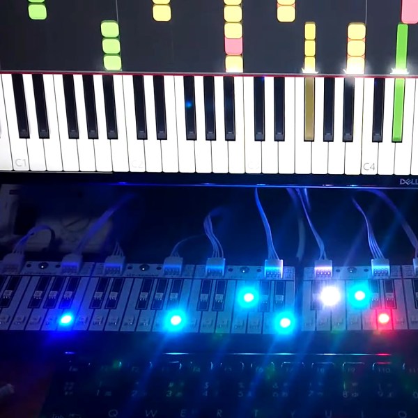 Flashing LEDs With MIDI, Note By Note Hackaday