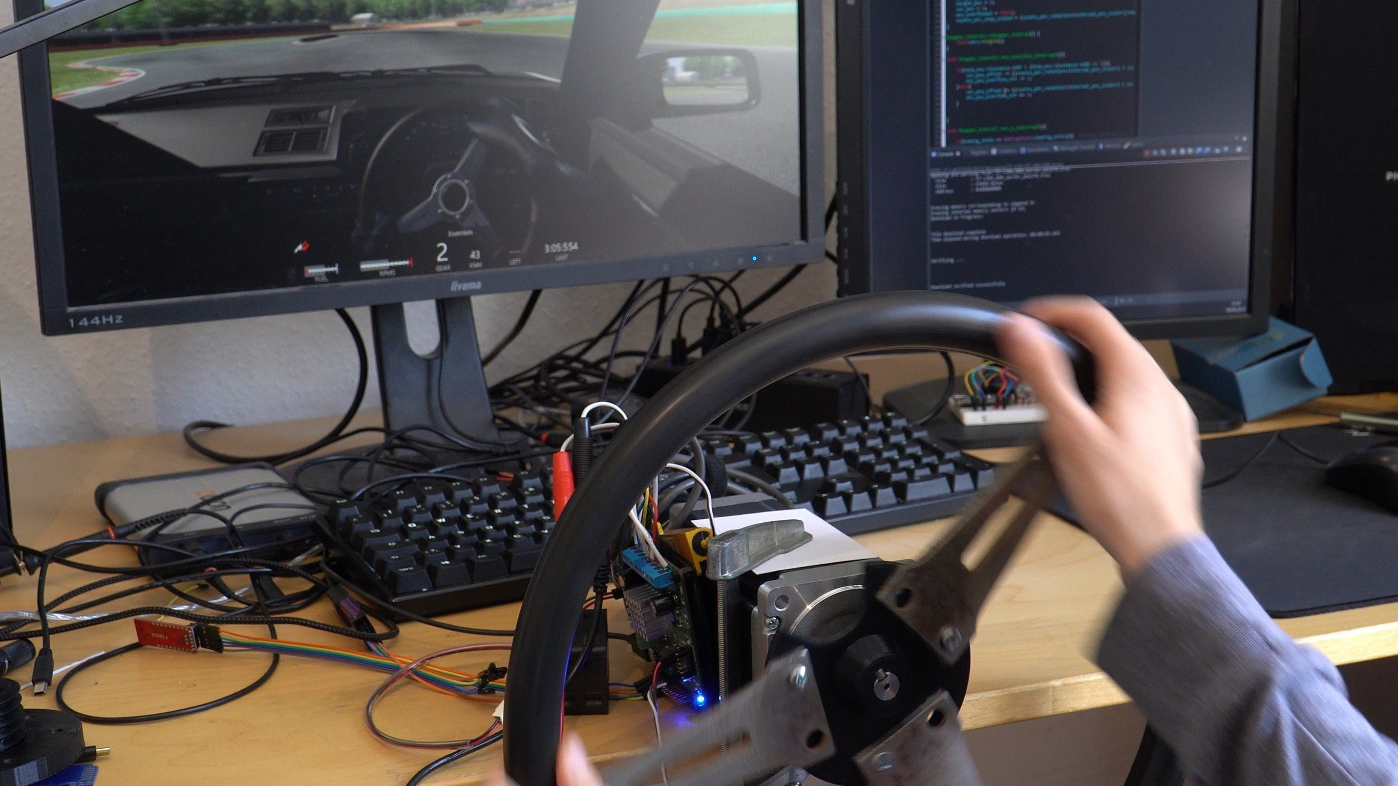 Feel The Virtual Road With Force Feedback Hackaday