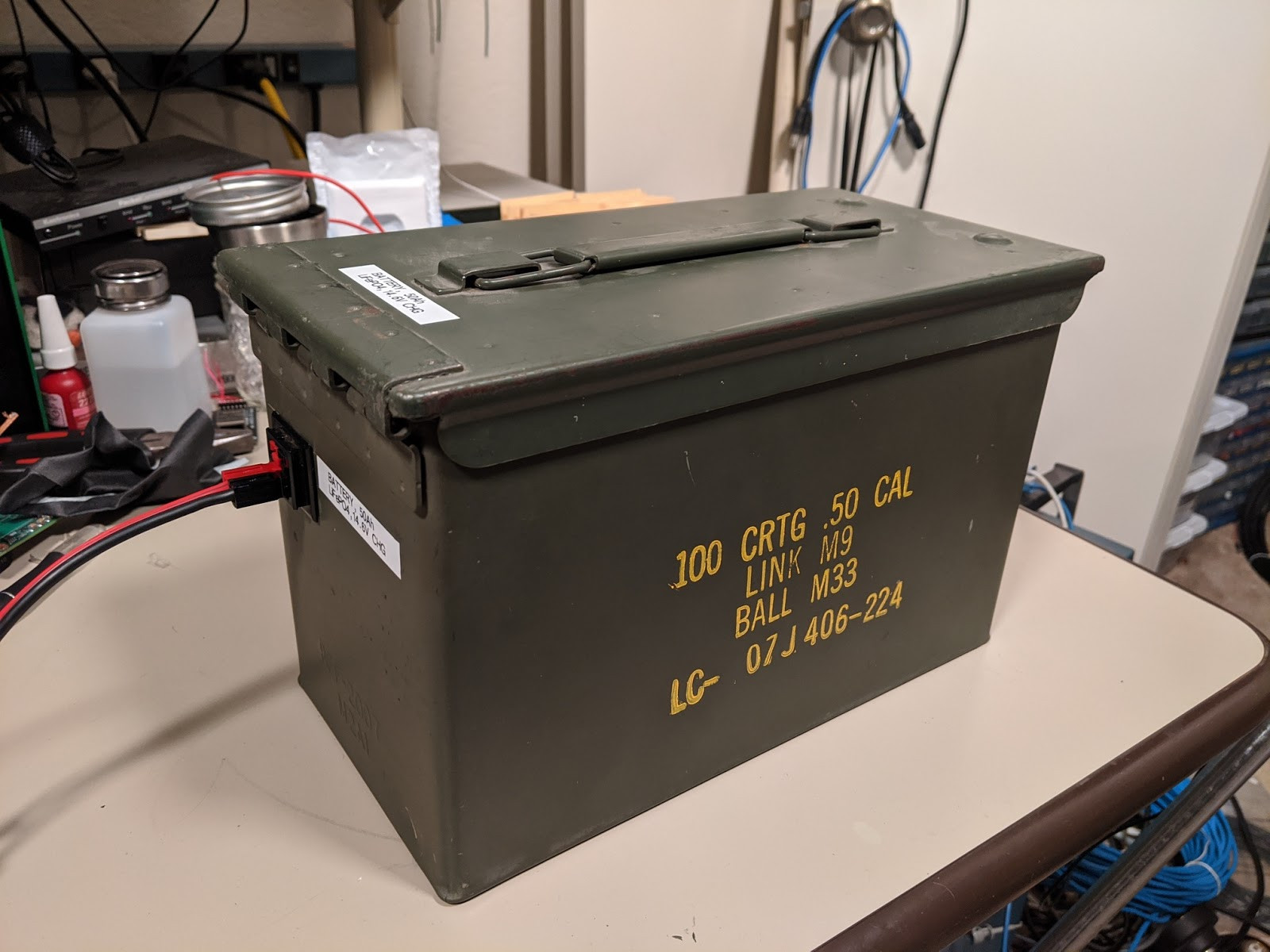 Ammo Can Battery; 50 Ah LiFePO4 Clad in Army Green LaptrinhX