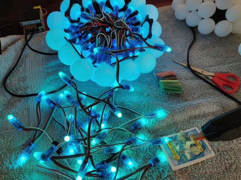 Table Tennis Ball Lamp Serves Up Style 3d print...errori ed