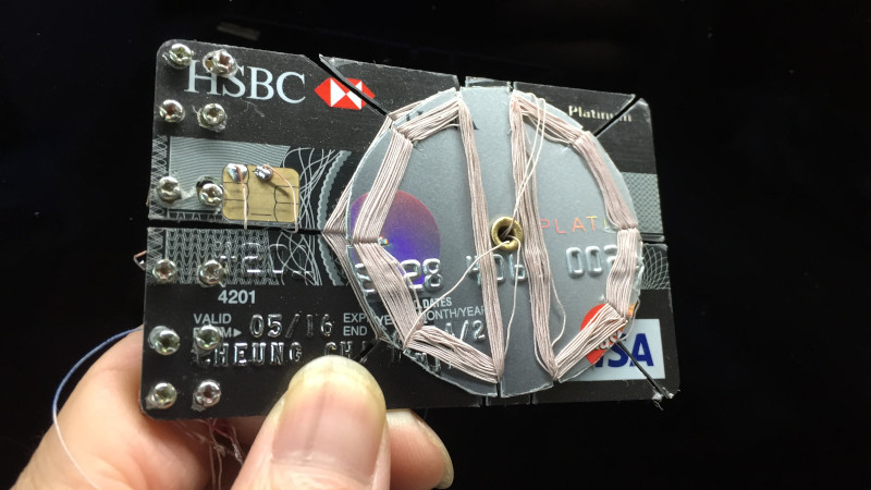 Credit Card Chip Used To Make Crystal Radio Hackaday