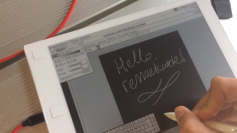 EPaper Tablet Gets Desktop Linux Install Hackaday